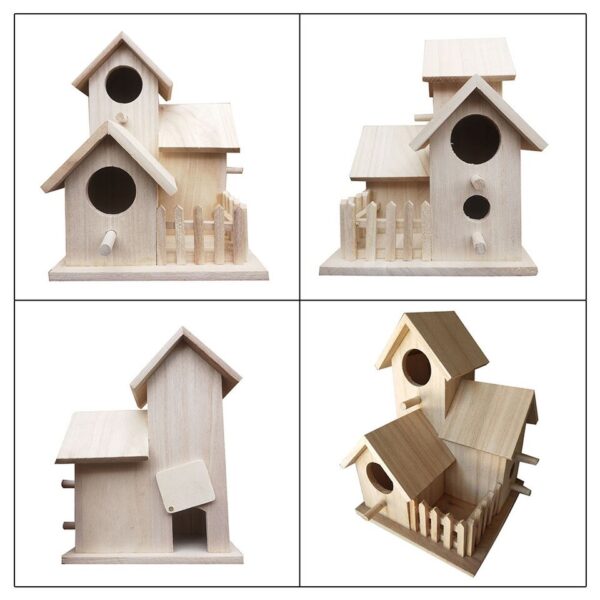 Creative Wooden Bird House - Image 17