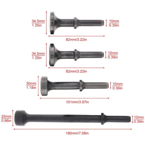 Solid Steel Pneumatic Air Hammer Impact Head Set for Rust Removal - Image 15