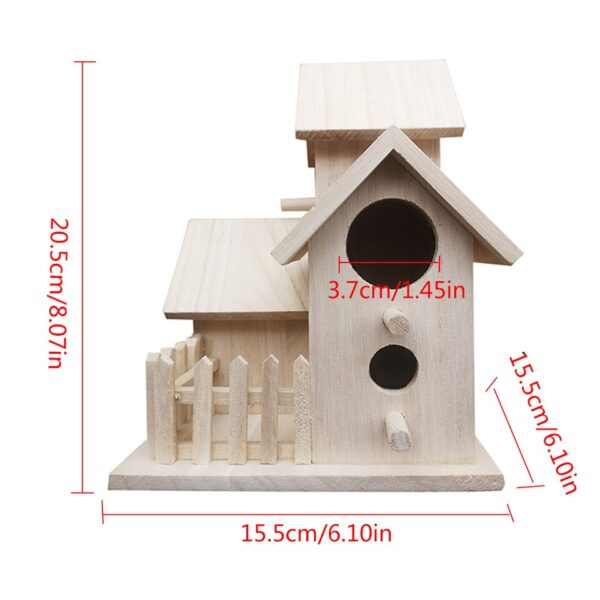 Creative Wooden Bird House - Image 16