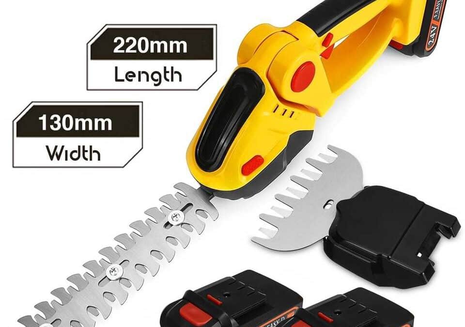 Cordless Electric Hedge Trimmer and Lawnmower