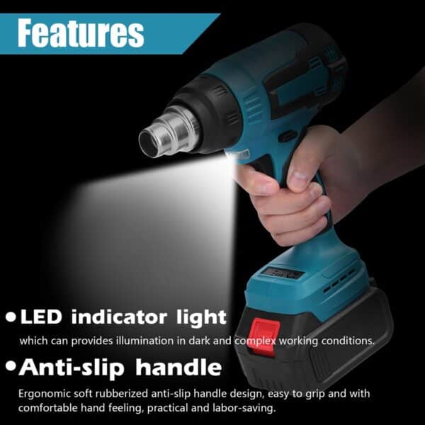 Cordless Heat Gun with Adjustable Temperatures - Image 3