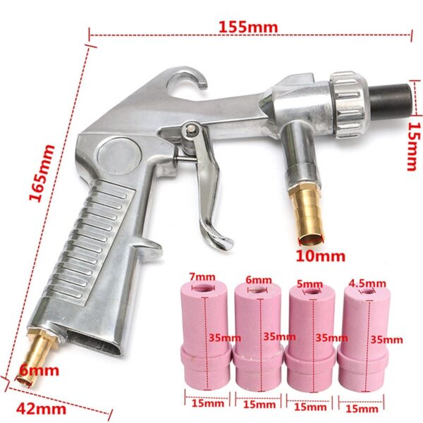 Sandblaster Air Siphon Feed Blast Gun Kit for Sandblasting - Image 5