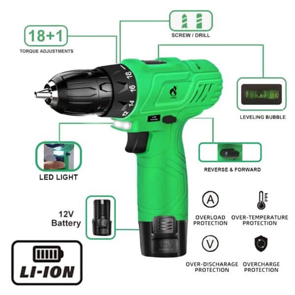 Cordless Drill with Leveling Bubble - Image 8