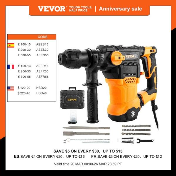 Rotary Hammer Drill for Concrete Demolition - Image 2