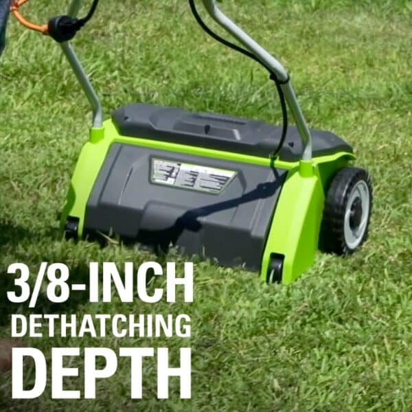 Greenworks Corded Electric Dethatcher - Image 2