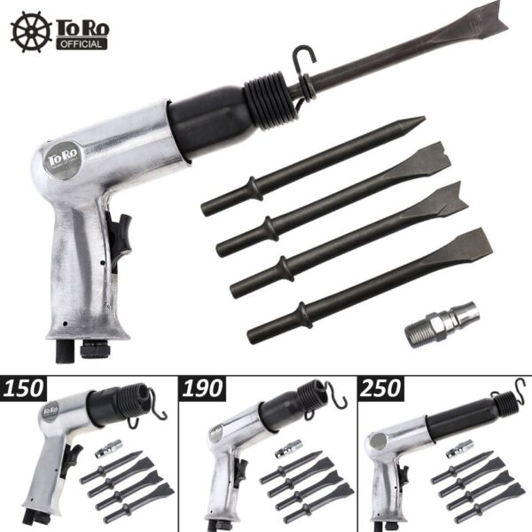 Solid Steel Pneumatic Air Hammer Impact Head Set for Rust Removal