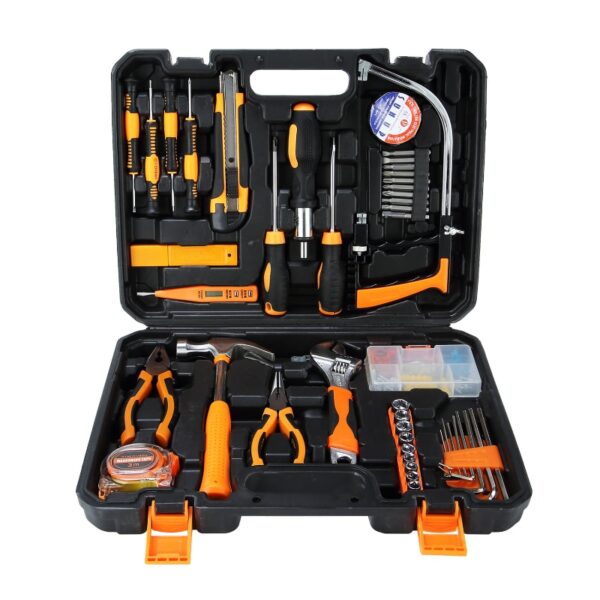 Basic Home Tool Kit with Plastic Tool Box