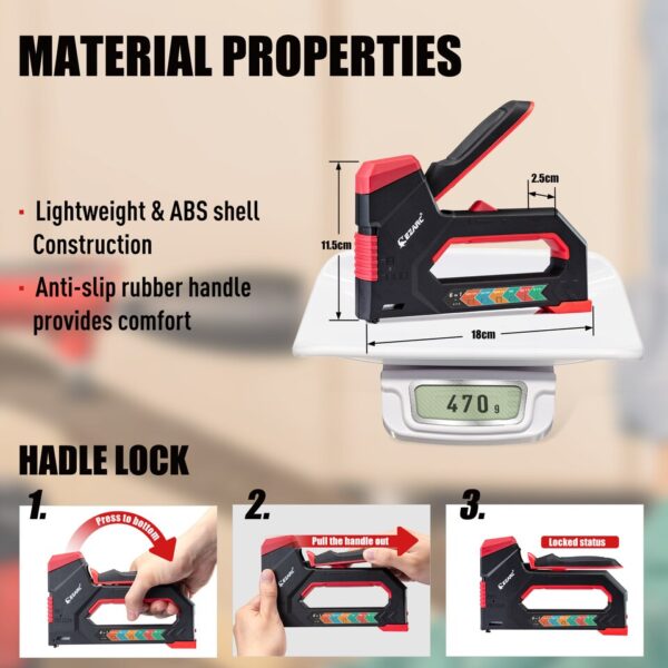 6-in-1 Heavy Duty Staple Gun for Carpentry - Image 4