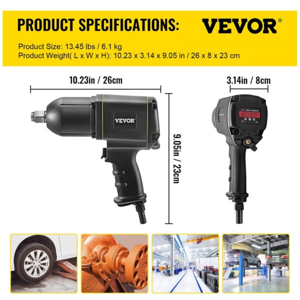 3/4" Pneumatic Impact Wrench with Huge Torque - Image 5