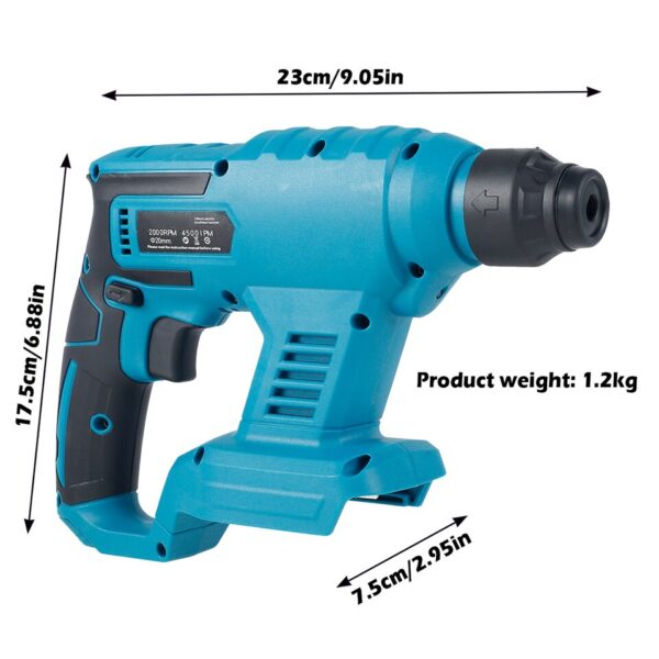 Cordless Electric Hammer for Concrete Demolition - Image 3