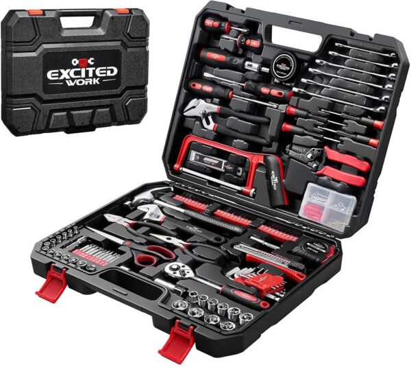 198-Piece Mechanic Tool Set with Plastic Storage Case