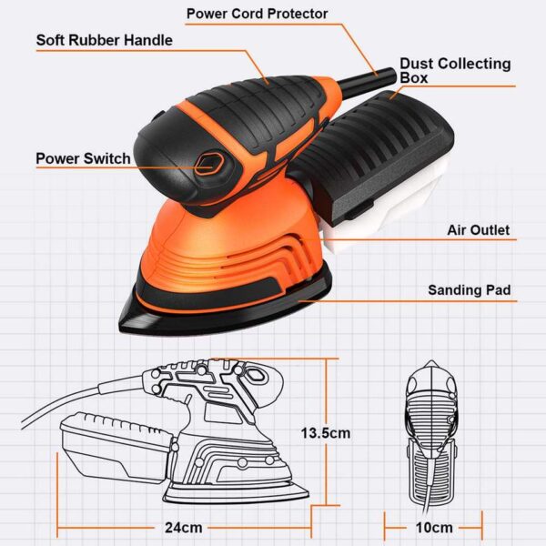 Electric Sander with Dust Collection Box - Image 5