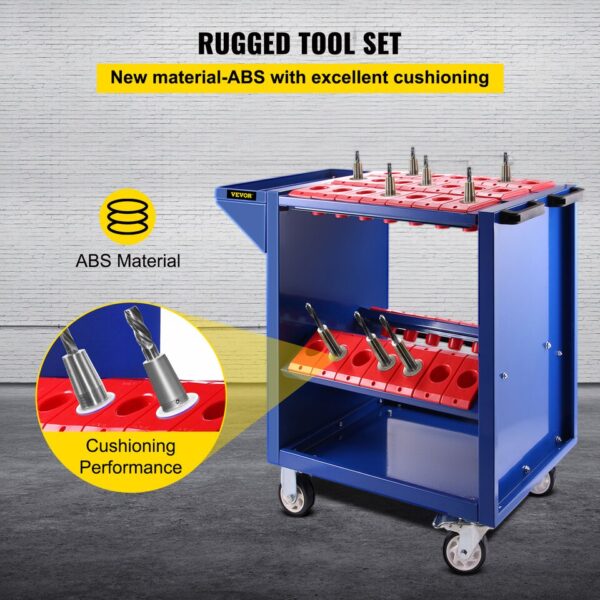 Tool Trolley Cart with 35 Tool Capacity