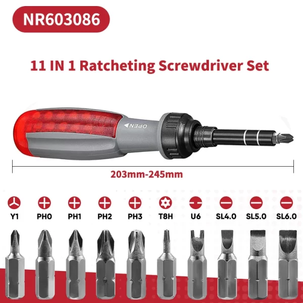 11-in-1 Ratchet Screwdriver Set - Image 7
