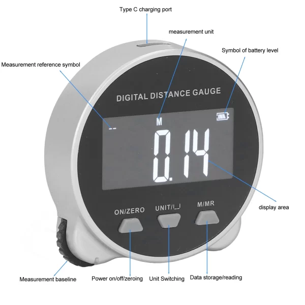 Digital Rechargeable Tape Measure – Smart High-Precision Measuring Tool - Image 6