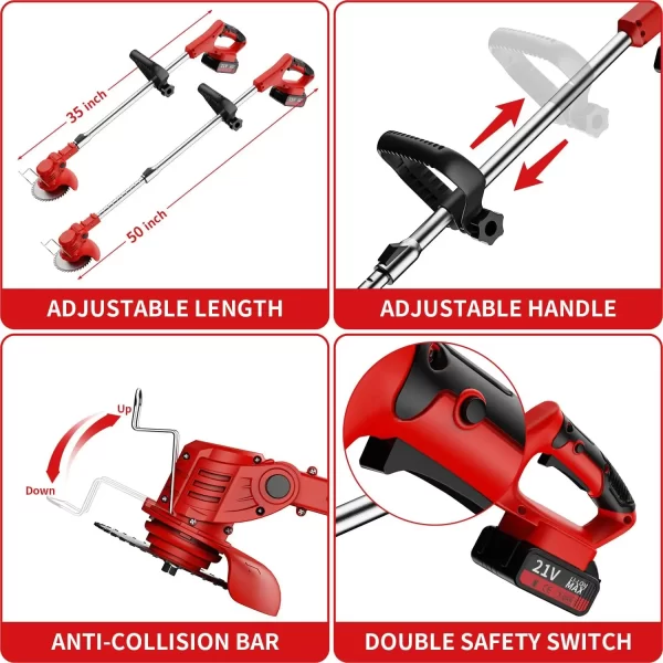 3-in-1 Cordless Grass Trimmer - Image 4